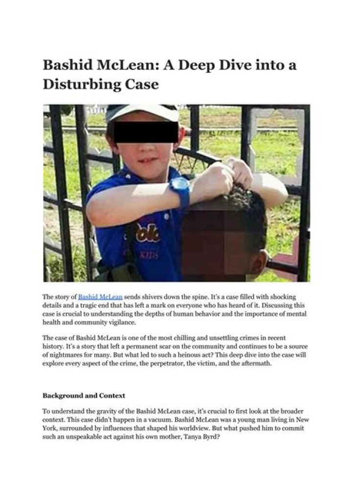 Deep Dive Into The "Bahsid McLean Holding Head Of Tanya Byrd" Incident