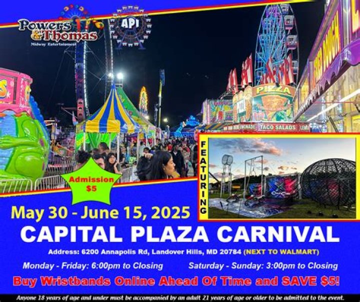 Discover The Capital Plaza Carnival Dates 2024